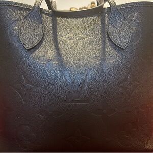 Louis Vuitton Dark Leather Tote